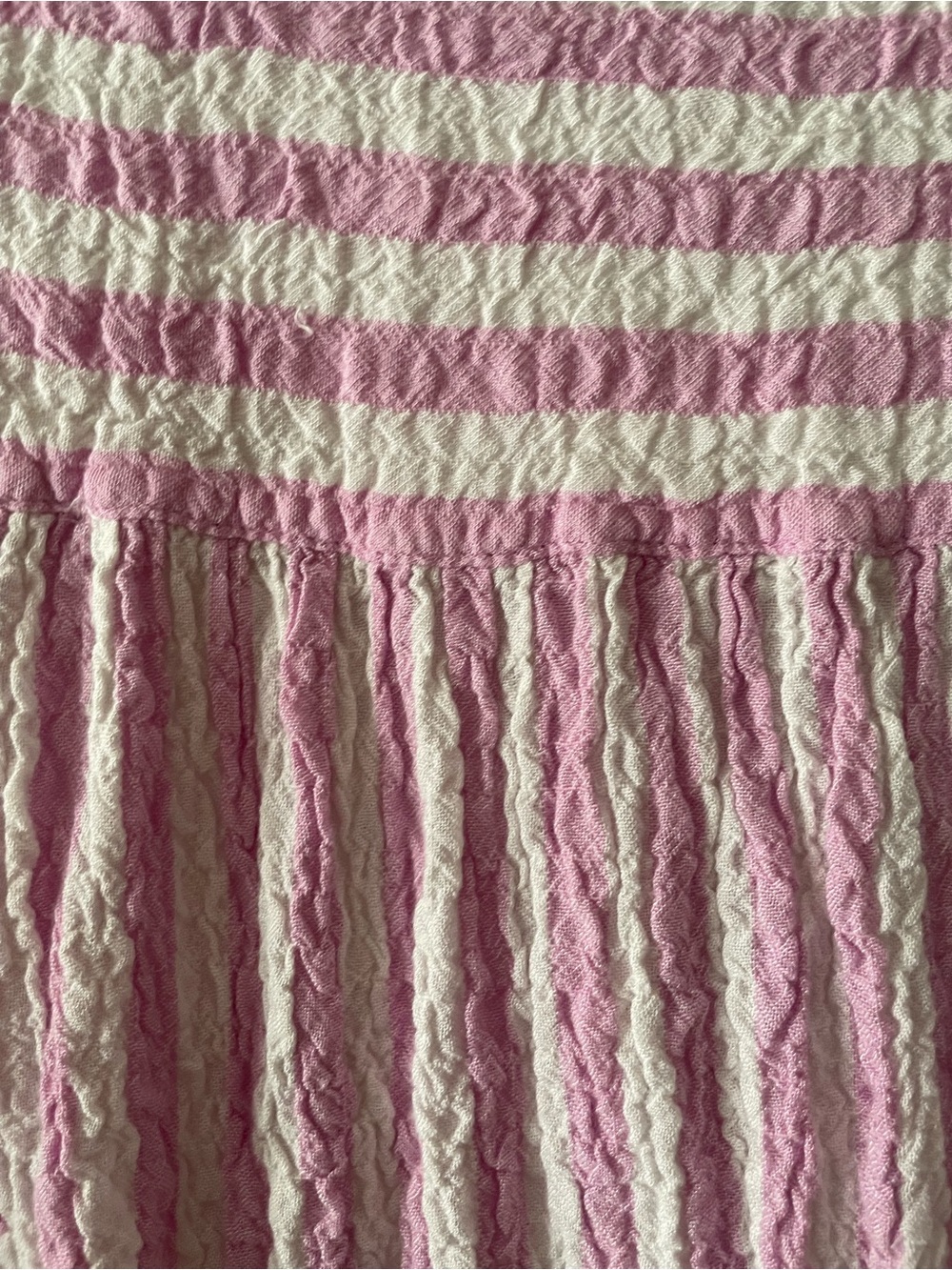 Gauzey Pink Striped Crop Top - Picture 4 of 4